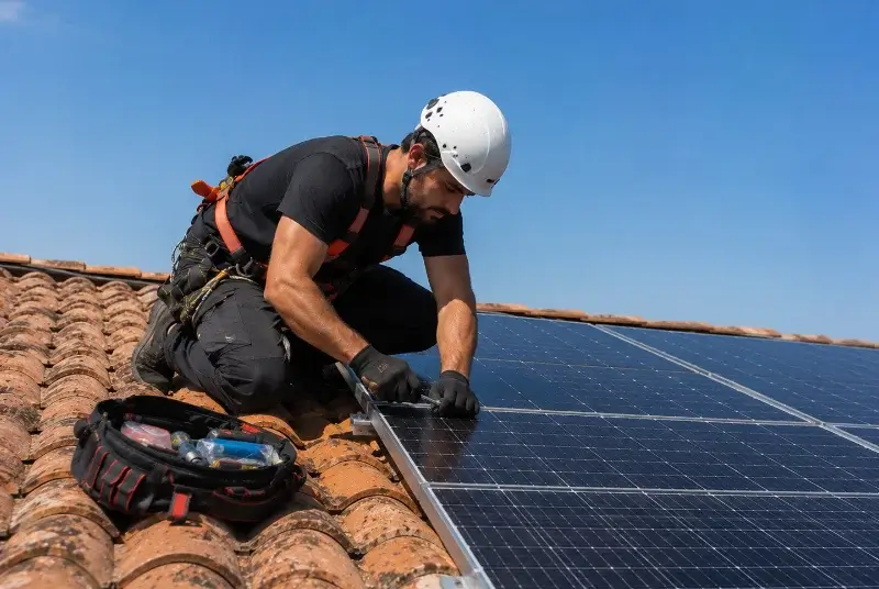 Maintenance et monitoring de panneaux solaires à Aubigné